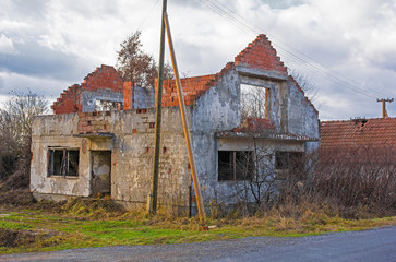 Donje Kusonje, an abandoned village in Virovitica-Podravina County, Slavonia, eastern Croatia