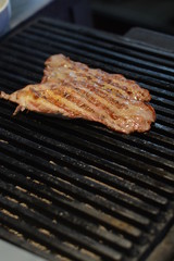 braai, cook, barbeque, smoke, roast, cooking, summer, barbecue, dark, grilled, dinner, food, tenderloin, meat, charcoal, flame, grid, outdoors, meal, fork, glowing, hot, gas, flavoring, nutrition, gri