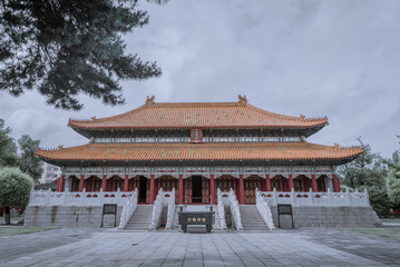 main hall of confucious' temple in Harbin