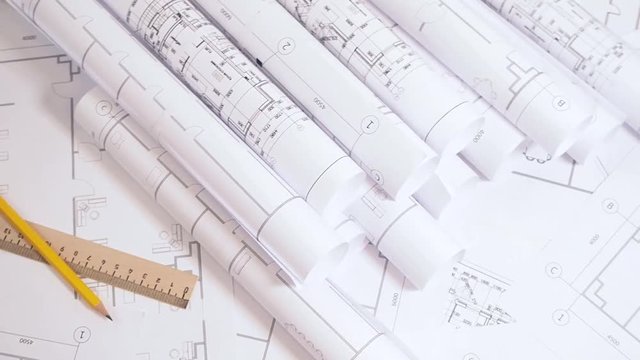 Architectural plan. Engineering house drawings and blueprints.	
