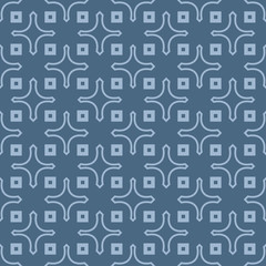 Seamless Patterns, AbstractGeometric Texture. Ornament For Interior Design, Greeting Cards, Birthday Or Wedding Invitations, Paper Print. Ethnic Background In East Style. Pastel blue color