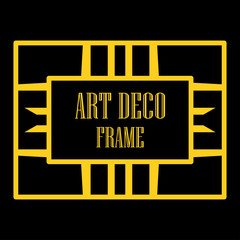 Fototapeta premium Art deco ornamental frame