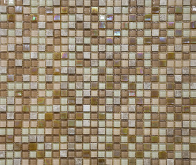 mosaic ceramic tiles on the wall in the interior or pool