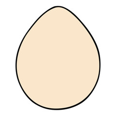 quirky hand drawn cartoon egg