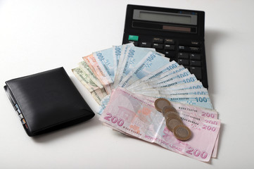 Turkish Lira banknotes 