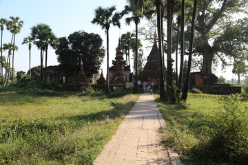 Temples in Bagan plain