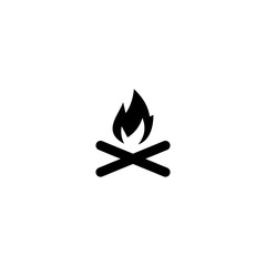Campfire simple icon
