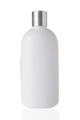 Cosmetic bottle isolated on white background