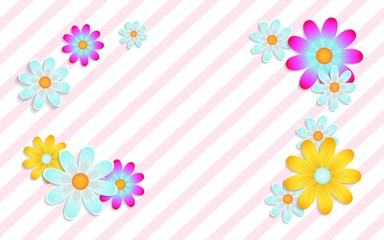 Floral background with place for text