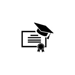 Diploma and graduate cap