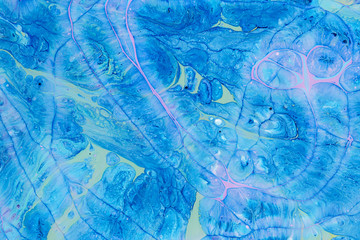 Abstraction blue paint