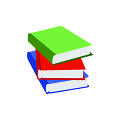 Stack of books emoji vector