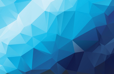 Blue Polygonal Mosaic Background. geometric pattern, triangles background. Creative Business Design Templates. Vector illustration.