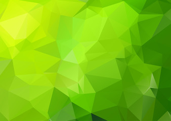 Green Polygonal Mosaic Background. geometric pattern, triangles background. Creative Business Design Templates. Vector illustration.