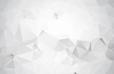 White Polygonal Mosaic Background. geometric pattern, triangles background. Creative Business Design Templates. Vector illustration.