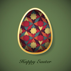 Easter background with easter eggs spring collection