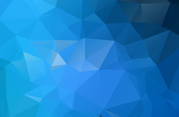 Fototapeta na wymiar Blue Polygonal Mosaic Background. geometric pattern, triangles background. Creative Business Design Templates. Vector illustration.