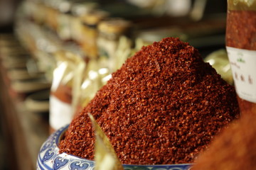 traditional spices market in China