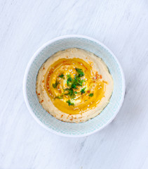 hummus in oil