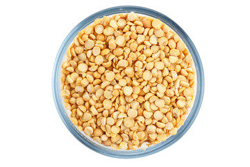 raw peas in a plate