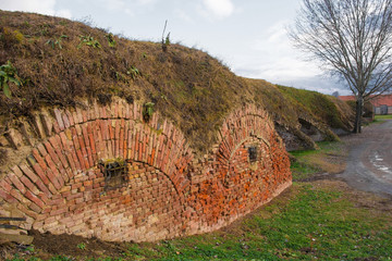 The 18th century Crown Fortress, also known as the Catacombs, in Osijek in Osijek-Baranja County,...