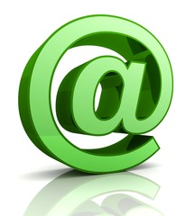 e mail sign 3d illustration isolated