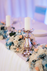 Banquet hall for weddings with decorative elements