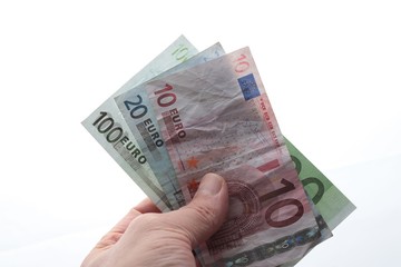 American Dollar and Euro Banknotes