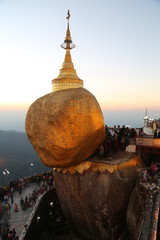 Sunset at Golden Rock, Myanmar