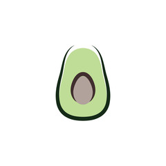 avocado clip art vector symbol sign