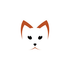 cat face icon logo sign element