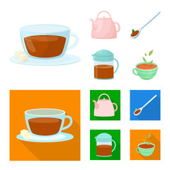 Isolated object of healthy and floral  symbol. Collection of healthy and gradient stock vector illustration.