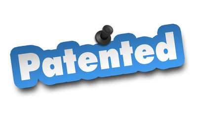 patented concept 3d illustration isolated