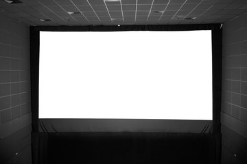 Copyspace on a movie theatre screen