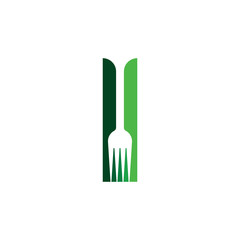 knife and fork logo element icon symbol