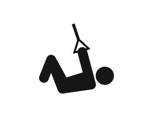 Trx icon, trx training vector web icon isolated on white background, EPS 10, top view