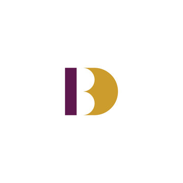 logo letter b and d bd logotype icon