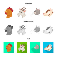 Vector illustration of agriculture and breeding icon. Collection of agriculture and organic  stock vector illustration.