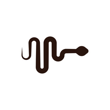 poison snake icon logo symbol element