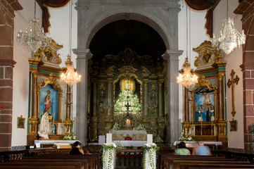 Fototapeta na wymiar Wallfahrtskirche Nossa Senhora do Monte auf Madeira