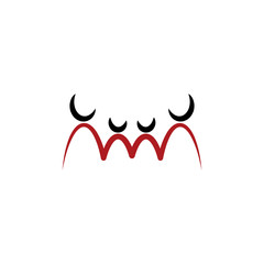 stylized family parents and children logo icon