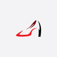 women shoes heel icon vector logo symbol