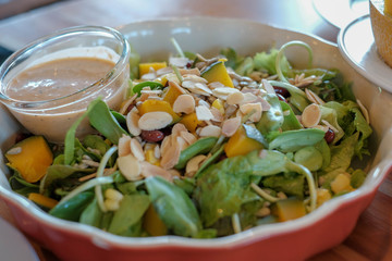 Mix Salad vegetable in  salad bowl
