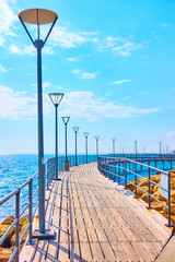 Promenade over the sea in Limassol