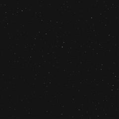 Cosmos seamless pattern. Stars on a black background. Vector.