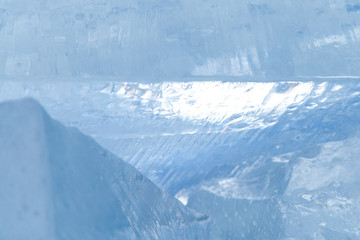 Fototapeta na wymiar natural ice structure of the ice iceberg glacier 