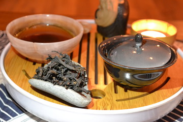 Fototapeta na wymiar Dry Black Loose Leaf Tea