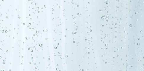 water drops on window glass
