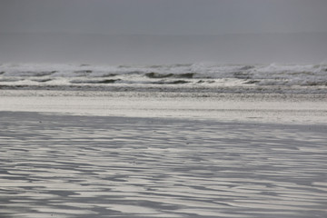 Ripples in sand on a beach