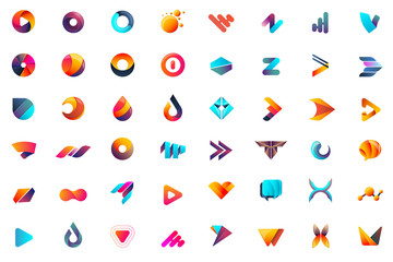 Modern Minimal Vector Logo for banner